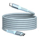 Kabel Verbatim USB-C(M) - USB-C(M) 1,2m, 100W, PD, niebieski