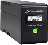 Zasilacz awaryjny UPS Power Walker Line-Interactive 600VA 2X SCHUKO 230V RJ11/45 IN/OUT, USB, LCD