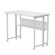 Biurko składane Maclean MC-126 W, białe, mobilne 100x58cm, max. 50kg