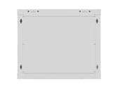Szafa instalacyjna Rack Lanberg wisząca 19" 9U 600x600 szara drzwi perforowane (flat pack)