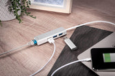 Hub/Koncentrator 3-portowy DIGITUS USB 3.0 SuperSpeed z Gigabit LAN adapter