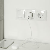 Ładowarka sieciowa Qoltec 20W GaN | 5-20V | 1.5-3A | 1xUSB-C PD | 1xUSB QC 3.0 | Biała