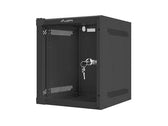 Szafa instalacyjna Rack wisząca 10" 6U 280x310mm czarna Lanberg (flat pack)
