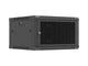 Szafa instalacyjna Rack Lanberg wisząca 19" 6U 600x600 czarna drzwi perforowane (flat pack)