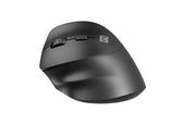 Mysz bezprzewodowa Natec Crake 2 Bluetooth 5.2 + 2.4GHz 2400DPI wertykalna czarna dla leworęcznych