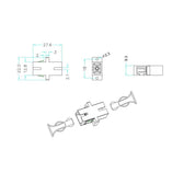 Adapter światłowodowy EFB-Elektronik 53302.31 SC Simplex/SC Simplex Singlemode