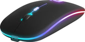 Mysz bezprzewodowa Defender TOUCH MM-997 optyczna 1600dpi 2.4 GHz + Bluetooth czarna RGB AKUMULATOR bezklikowa silent