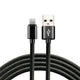 Kabel USB - Lightning everActive CBB-2IB 2m z obsługą szybkiego ładowania do 2,4A czarny