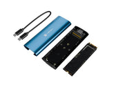 Obudowa SSD zewnętrzna Natec Rhino M.2 NVMe Lite USB-C 3.2 Gen 2 Horizon Blue