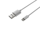 Kabel Natec Prati Lightning / iPhone -> USB-A 1m MFI Biały