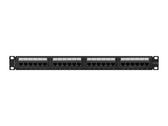 Patch panel Lanberg 24 port 1U kat.6A czarny