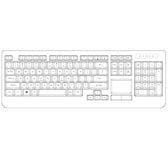 Klawiatura przewodowa Perixx PERIBOARD-313 podświetlana, touchpad, 2x hub USB, czarna