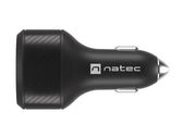 Ładowarka samochodowa Natec NUC-1981 2xUSB 1xUSB-C POWER DELIVERY 3.0 84W QC3.0 czarna