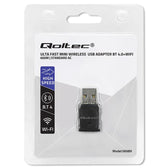 Karta sieciowa Qoltec Bezprzewodowy Ultra szybki mini adapter WiFi Standard AC | BT 4.0 USB | 600Mbps