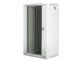 Szafa instalacyjna Rack wisząca 19" 22U 600x450 szara Lanberg (flat pack)