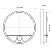 Lampa LED Maclean MCE291 W z czujnikiem ruchu na podczerwień 1100lm 15W IP54 biała