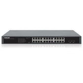 Switch niezarządzalny Intellinet 24x 10/100/1000 Mbps PoE+ 370W + 2x SFP, Rack 19"
