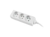Listwa przedłużacz Lanberg 3m biała 3x 230V PL, kabel wykonany z pełnej miedzi