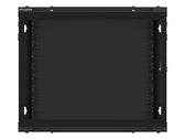 Szafa instalacyjna Rack wisząca 19" 9U 600x600 czarna drzwi metalowe Lanberg (flat pack)