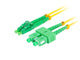 Patchcord światłowodowy Lanberg SM SC/APC-LC/APC DUPLEX 3.0mm LSZH G657A1 2m żółty