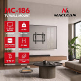 Uchwyt do telewizora Maclean MC-186 13-43" 45kg czarny max vesa 200x200