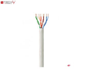 Kabel instalacyjny TechlyPro skrętka Cat6 UTP 4x2 linka CCA 305m, szary