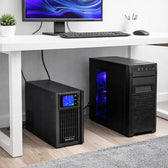 Zasilacz awaryjny UPS Qoltec Pure Sine Wave | 1kVA | 800W | AVR | LCD | Czysty Sinus