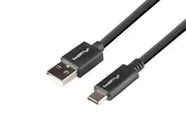 Kabel USB 2.0 Lanberg Type-C(M) - AM 1.8m czarny QC 3.0 BOX