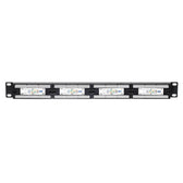 Patch panel 19'' Netrack 1U, 24-porty kat. 5e UTP, z półką
