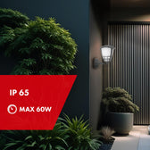 Kinkiet 1xE27 Maclean MCE519 GR, max. obciążenie 60W, IP65, kolor szary