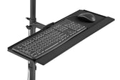 Stojak - mobilna stacja robocza DIGITUS 1xLCD max.32" max.8kg + klawiatura + PC max.10kg, uchyl.-obrot.