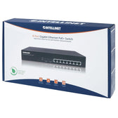Switch niezarządzalny Intellinet 8x 10/100/1000 Mbps PoE+ 140W Rack 19"