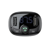 Transmiter FM Bluetooth Baseus S-09A CCMT000001 z ładowarką USB 3.4A