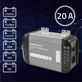 Ładowarka inteligentna Qoltec Monolith do akumulatorów LiFePO4 AGM GEL SLA | 20A | 24V