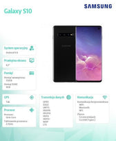 Smartfon Samsung Galaxy S10 Black 6,1" 512GB Dual Sim