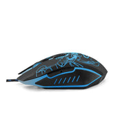 Mysz przewodowa Esperanza MX203 Scorpio optyczna Gaming 6D USB czarno-niebieska