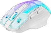 Mysz bezprzewodowa Defender ASTRO ELITE GM-056 optyczna 3200dpi biała RGB AKUMULATOR 7 przycisków Gaming