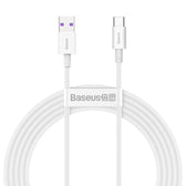 Kabel przewód USB - USB-C / Typ-C Baseus Superior CATYS-A02 z obsługą szybkiego ładowania 66W 2m biały