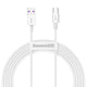 Kabel przewód USB - USB-C / Typ-C Baseus Superior CATYS-A02 z obsługą szybkiego ładowania 66W 2m biały