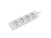 Listwa przedłużacz Lanberg 1,5m biała 4x 230V PL, kabel wykonany z pełnej miedzi