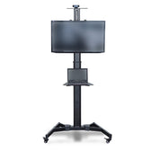 Stojak mobilny pojedynczy z półką DIGITUS 1xLCD max. 70" max. 50kg pivot