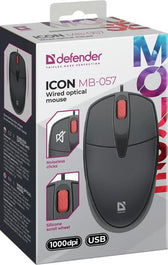 Mysz przewodowa Defender ICON MB-057 1000dpi bezklikowa silent