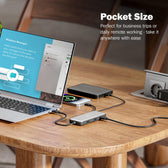 Stacja dokująca DIGITUS USB Typ C 8-portów 2x HDMI 4K/60Hz PD 3.0