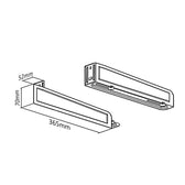 Uchwyt Maclean MC-807 do kuchenki mikrofalowej do 35 kg czarny