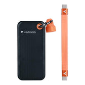 Dysk SSD zewnętrzny Verbatim Pocket SSD 1TB USB-C 3.2 Gen 2 czarny/pomarańczowy