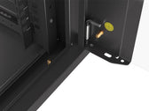 Szafa instalacyjna Lanberg rack wisząca 19" 4U 600 drzwi szklane czarna (złożona)