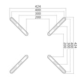 Adapter dla monitorów LCD/LED VESA 400x400 LogiLink 32-55", max. 30 kg