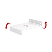Organizer podbiurkowy na kable Maclean MC-107 W, kompaktowy, max. obciążenie 5kg, biały