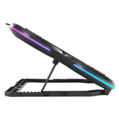 Podstawka chłodząca Rampage PROTE R6 pod laptopa 10-17", RGB, regulowana