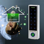 Zamek szyfrowy Qoltec TITAN z czytnikiem linii papilarnych | RFID | BT 4.0 | kod | karta | brelok | dzwonek | IP68 | EM